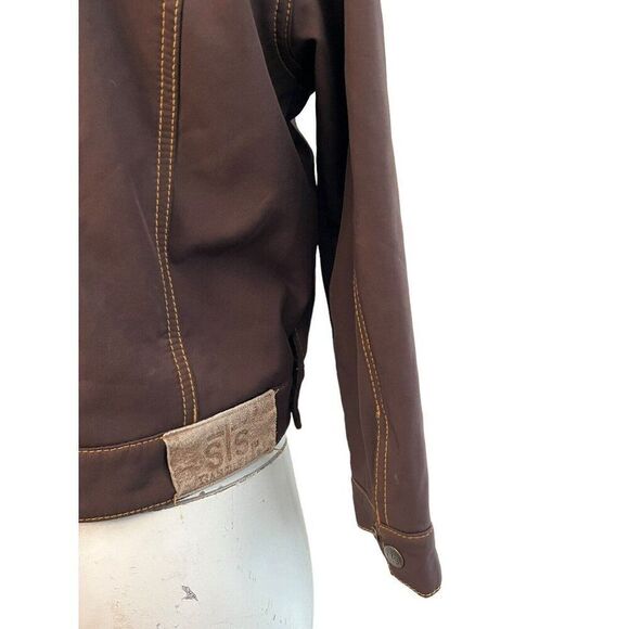 StS Ranchwear Softshell Jacket Youth Size Large Brown PYRA Logo Adult Small - Picture 4 of 6